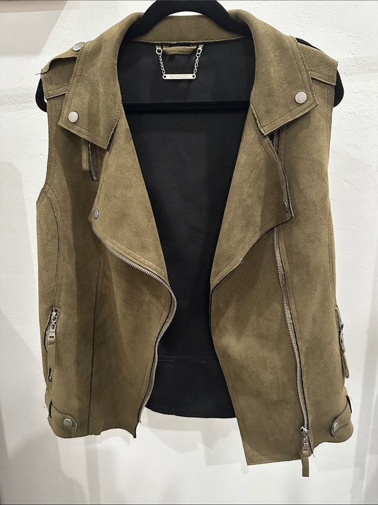 paparazzi Jackets & Blazers - paparazzi Saude Olive Green Vest